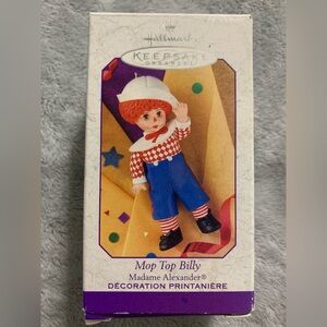 Vintage Hallmark Keepsake Ornament 1999 Mop Top Billy, Madame Alexander